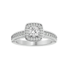 Zoey Solitaire Halo Ring