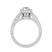 Zoey Solitaire Halo Ring