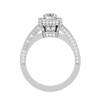 Zoey Solitaire Halo Ring