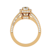 Zoey Solitaire Halo Ring