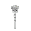 Zoey Solitaire Halo Ring