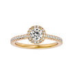 Nora Solitaire Halo Ring