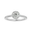 Nora Solitaire Halo Ring