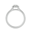 Nora Solitaire Halo Ring