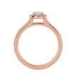 Nora Solitaire Halo Ring