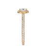 Nora Solitaire Halo Ring