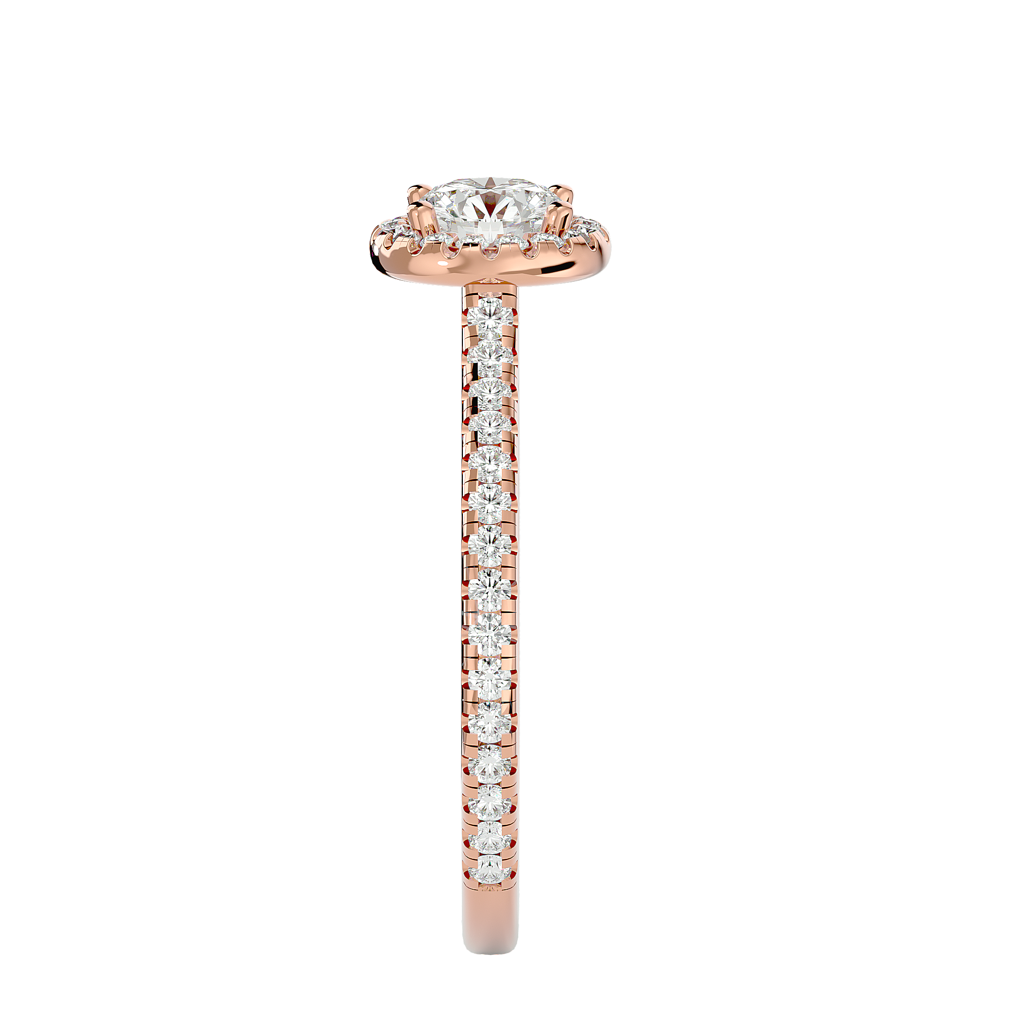 Nora Solitaire Halo Ring