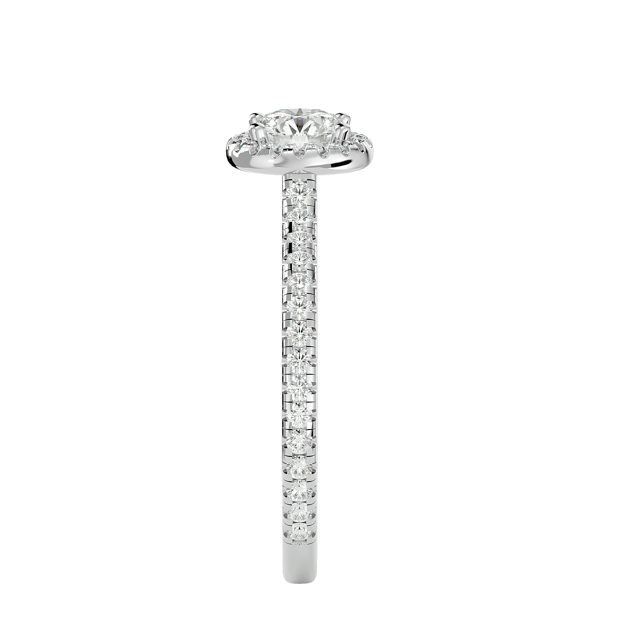 Nora Solitaire Halo Ring