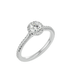 Nora Solitaire Halo Ring