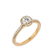 Nora Solitaire Halo Ring