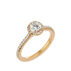 Nora Solitaire Halo Ring