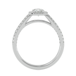 Estella Solitaire Halo Ring
