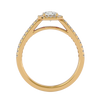 Estella Solitaire Halo Ring