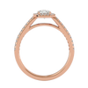 Estella Solitaire Halo Ring