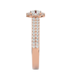 Estella Solitaire Halo Ring