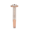 Estella Solitaire Halo Ring