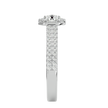 Estella Solitaire Halo Ring