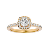 Ella Solitaire Halo Ring