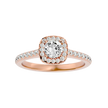 Ella Solitaire Halo Ring
