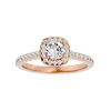 Ella Solitaire Halo Ring