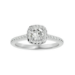 Ella Solitaire Halo Ring