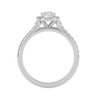 Ella Solitaire Halo Ring