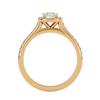 Ella Solitaire Halo Ring