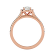 Ella Solitaire Halo Ring