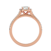 Ella Solitaire Halo Ring