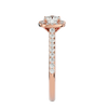Ella Solitaire Halo Ring