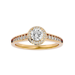 Alyssa Solitaire Halo Ring