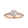 Alyssa Solitaire Halo Ring