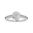 Alyssa Solitaire Halo Ring