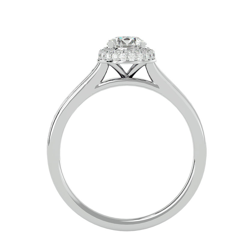 Alyssa Solitaire Halo Ring