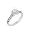 Alyssa Solitaire Halo Ring