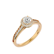 Alyssa Solitaire Halo Ring