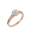 Alyssa Solitaire Halo Ring