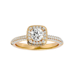 Verve Solitaire Halo Ring
