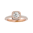 Verve Solitaire Halo Ring