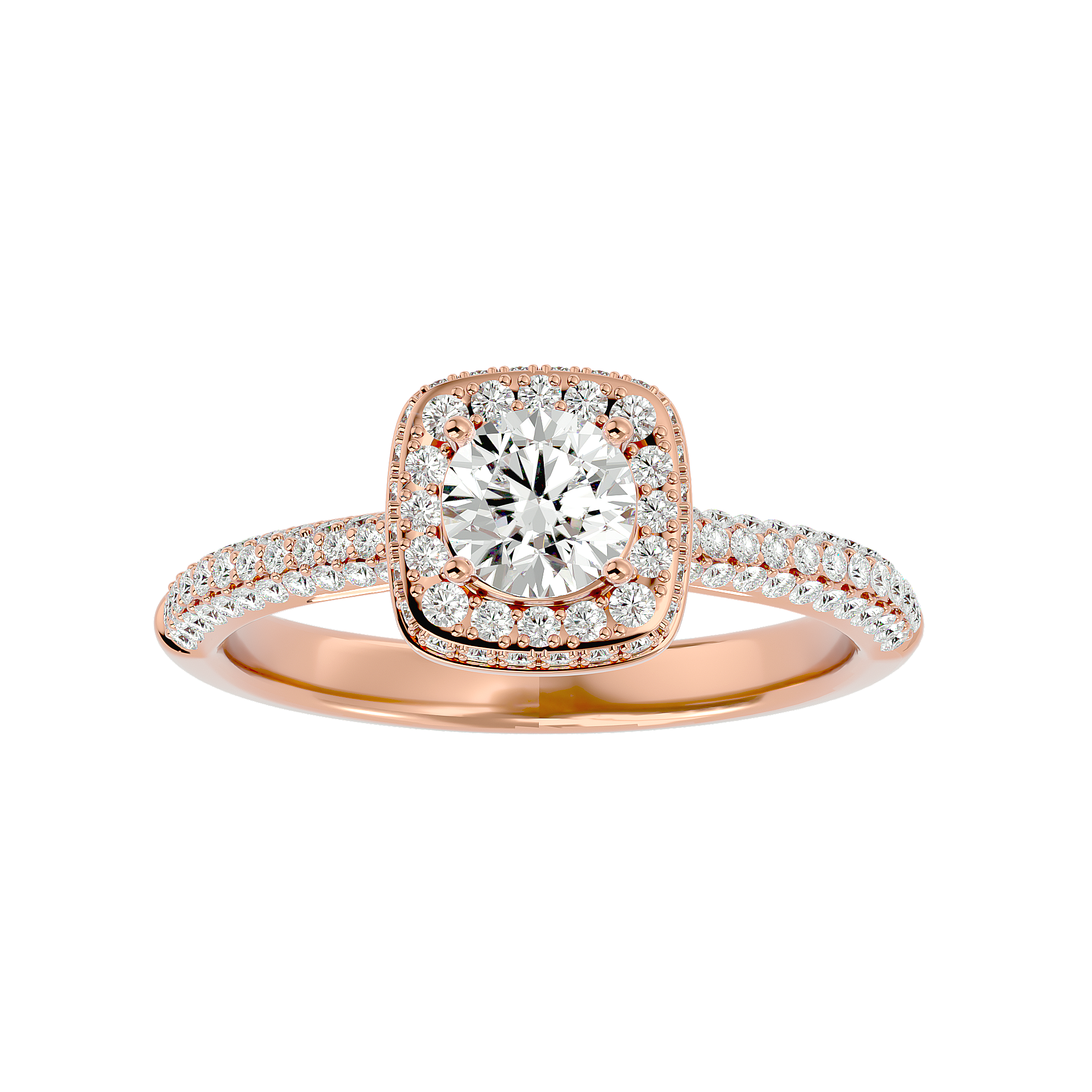 Verve Solitaire Halo Ring