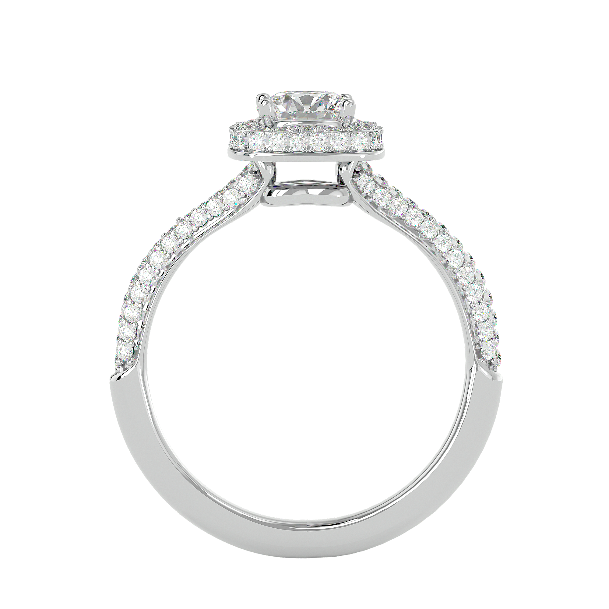 Verve Solitaire Halo Ring