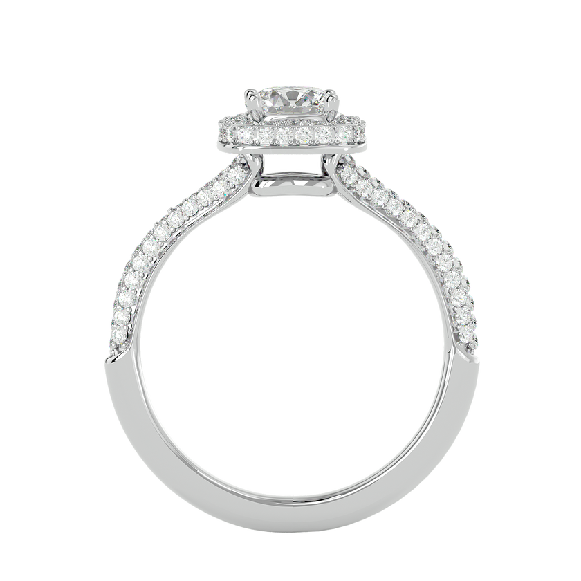 Verve Solitaire Halo Ring