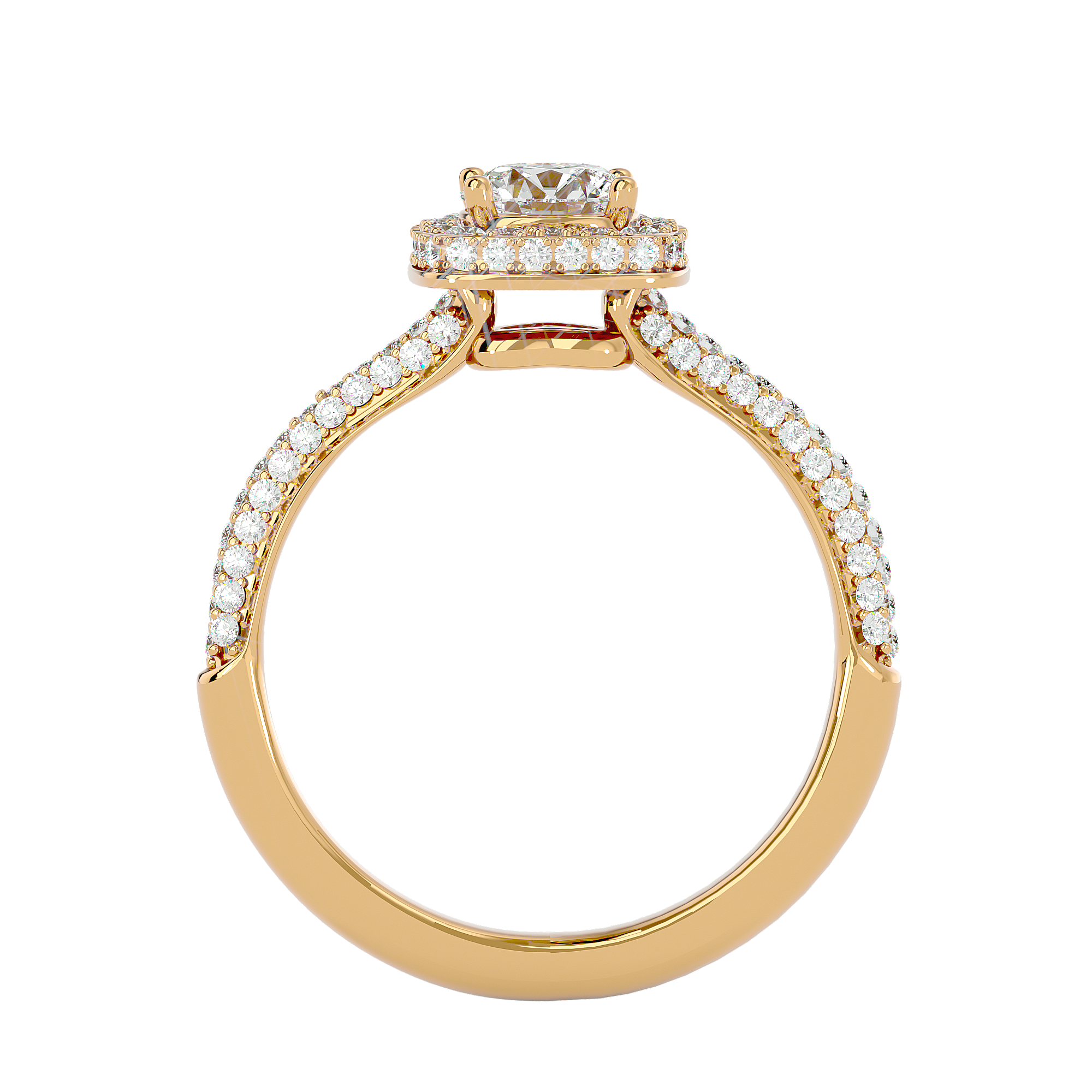 Verve Solitaire Halo Ring