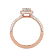 Verve Solitaire Halo Ring