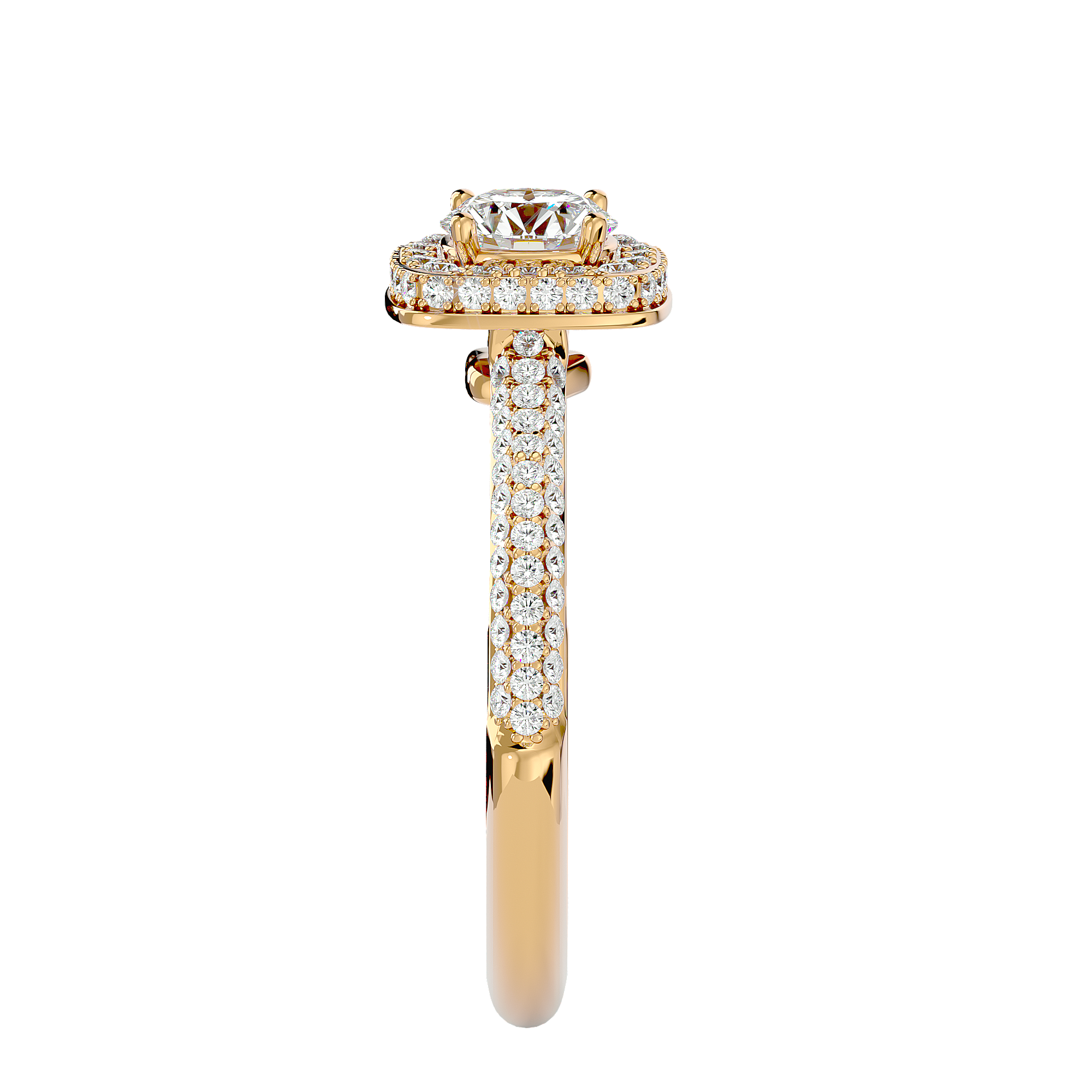 Verve Solitaire Halo Ring
