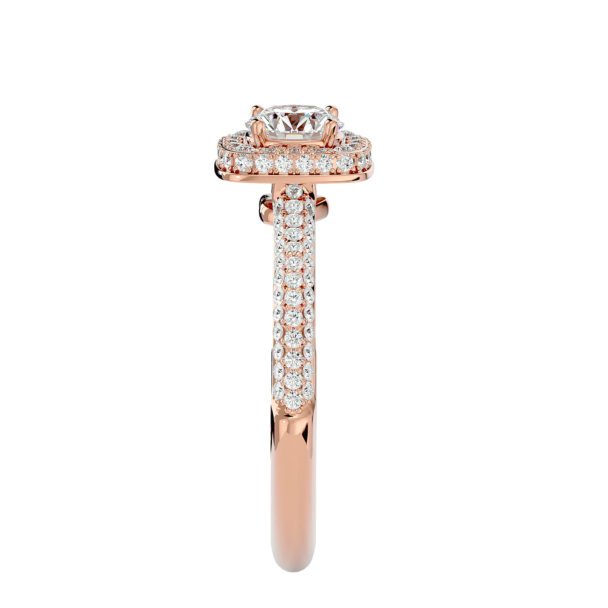 Verve Solitaire Halo Ring