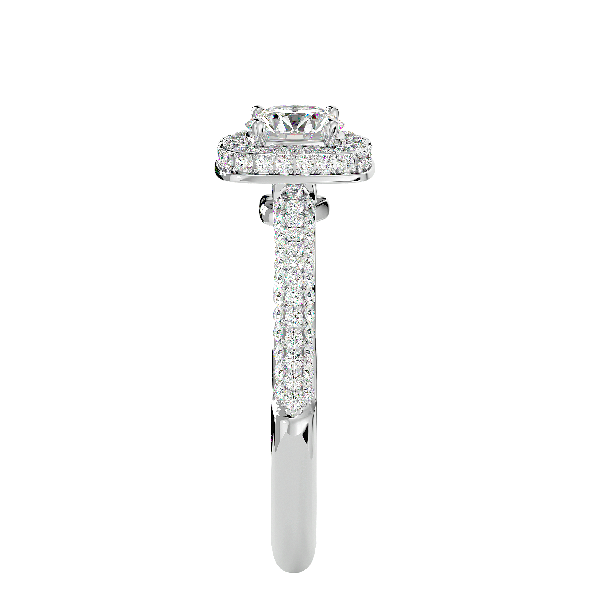 Verve Solitaire Halo Ring