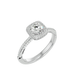 Verve Solitaire Halo Ring
