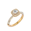 Verve Solitaire Halo Ring