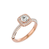 Verve Solitaire Halo Ring